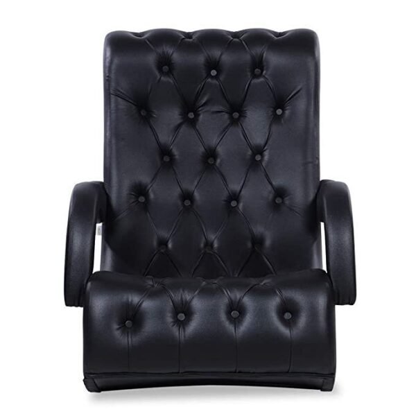 Durian Leatherette Bid Chair (Black)