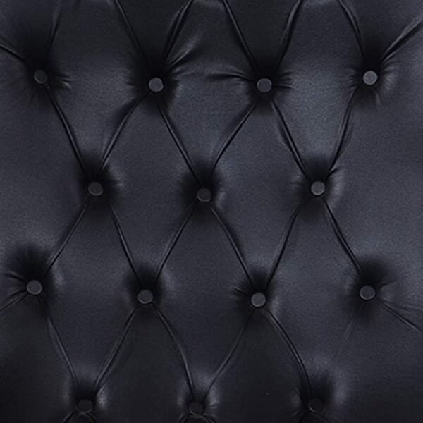 Durian Leatherette Bid Chair (Black)