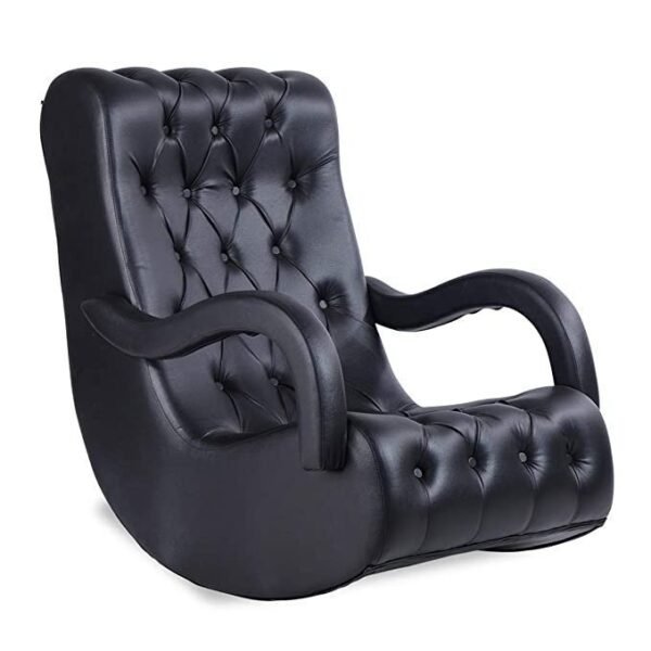 Durian Leatherette Bid Chair (Black)