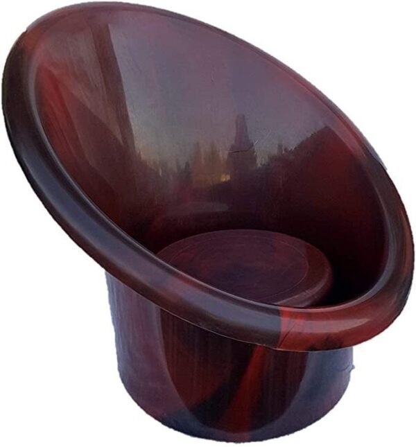ANJWAR Tub Chairs | ARM Chairs | Chairs for Home, Living Room/Indoor and Outdoor Chairs with Complimentary Cushions Set of 02 (Rosewood)