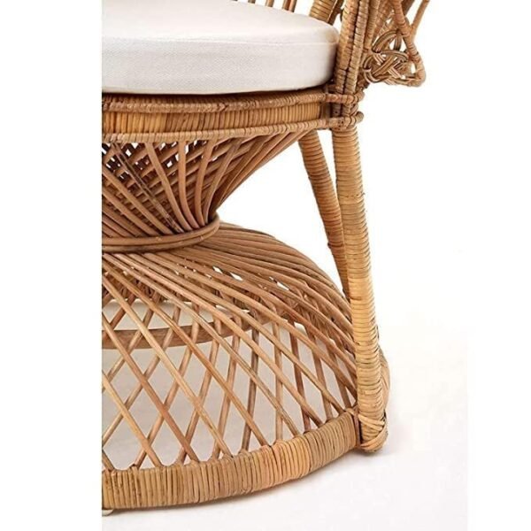 IRA Rich Wooden Vintage Peacock Chair for Living Room