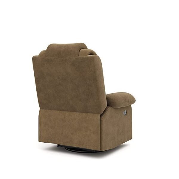 The Couch Cell Rocking Recliner In Olive Brown Fabric