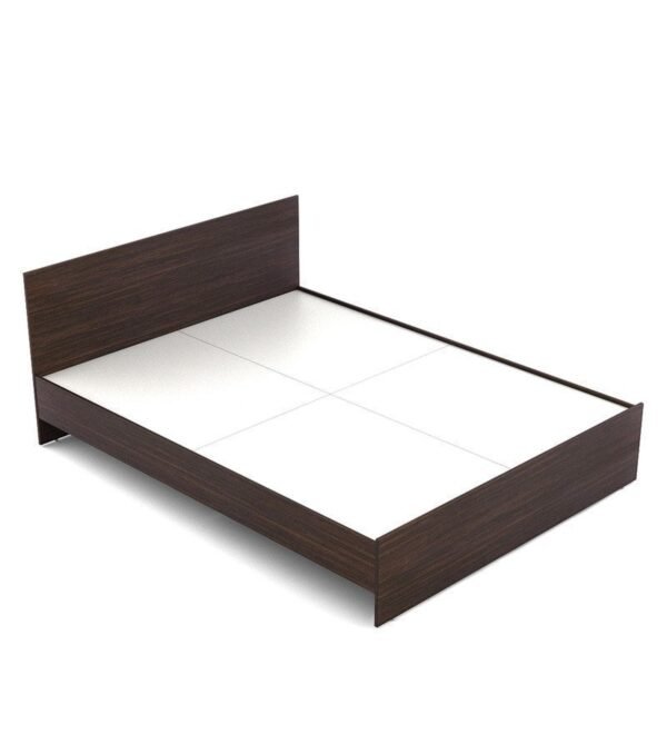 Aaron Queen Size Bed In Choco Walnut Finish