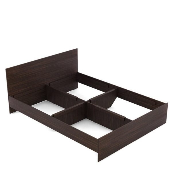 Aaron Queen Size Bed In Choco Walnut Finish