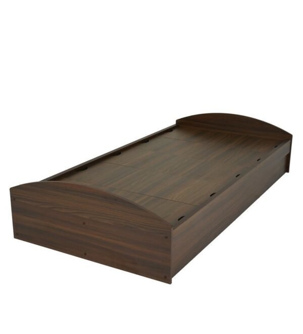 Addison Single Bed with Storage in Classic Walnut Finish