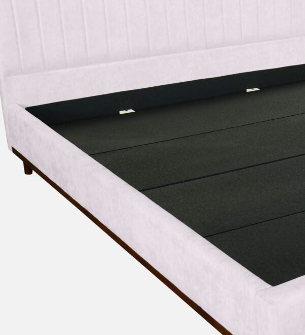 Alonso Upholstered Queen Size Bed in Light Beige Colour