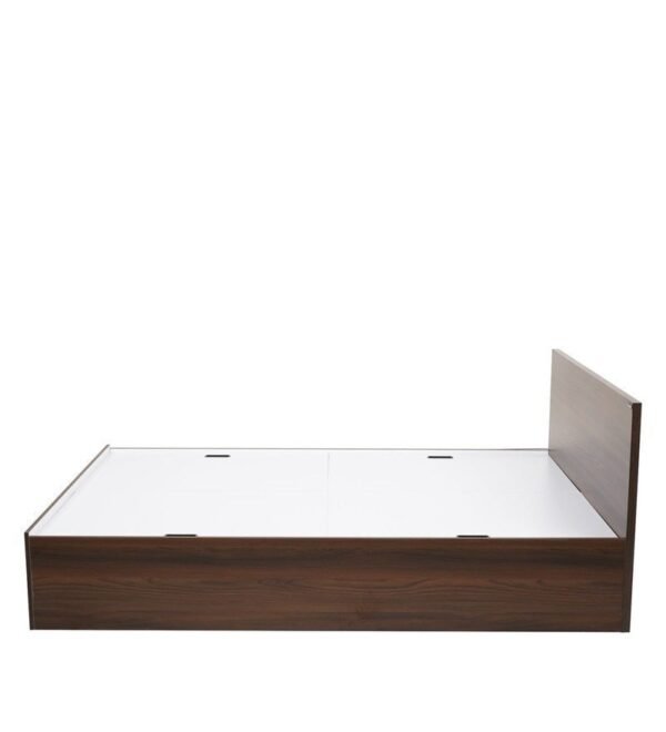 Arthur Queen Size Bed with box storage in Walnut Finish