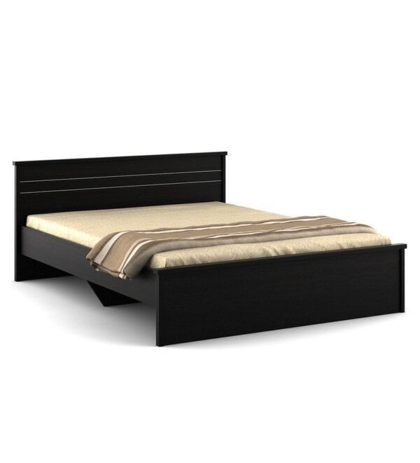 Kosmo Carnival Queen Size Bed in Natural Wenge Finish