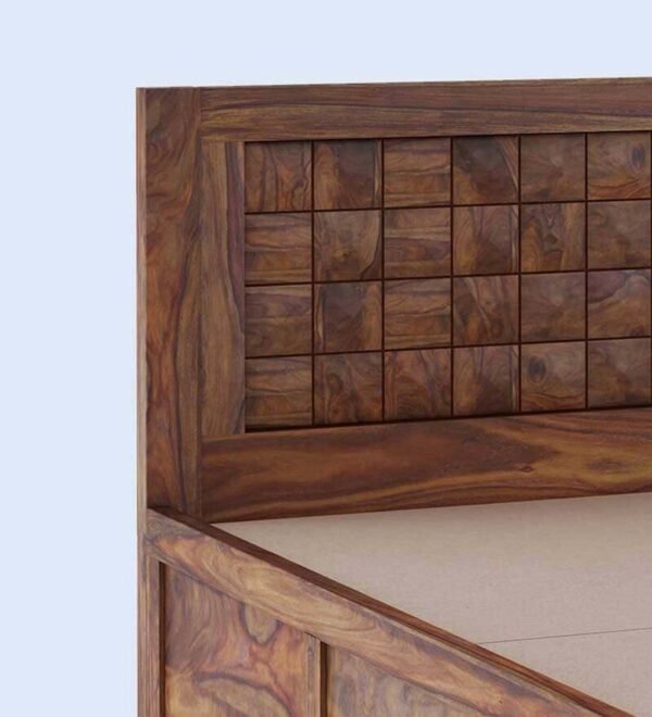 Dreamer King Size Bed With Drawer Storage In Teak Finish