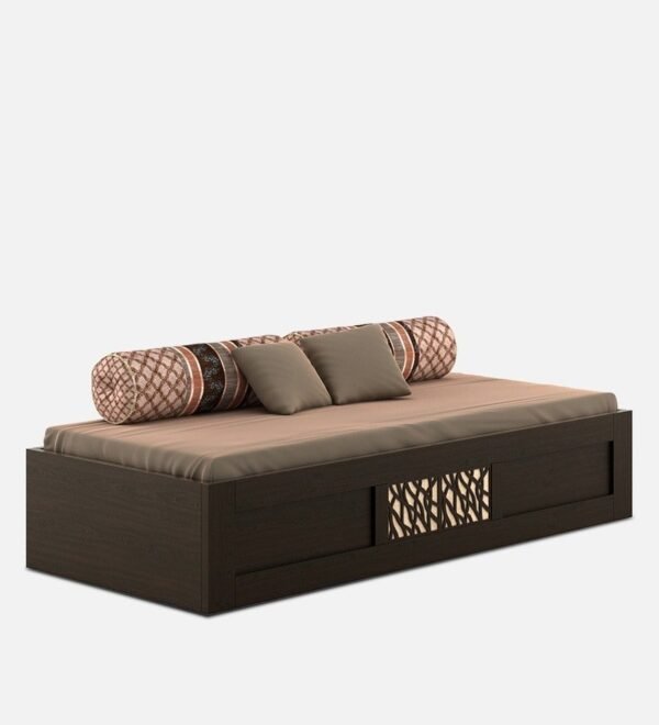 Elegant Single Bed with Storage in Vermont Melamine Finish