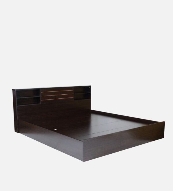 Kaito King Size Bed With Storage In Wenge Finish