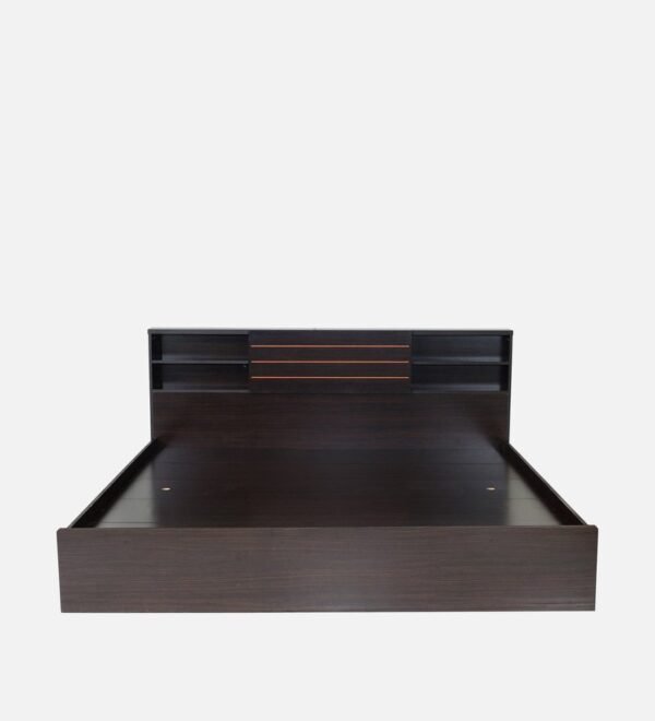 Kaito King Size Bed With Storage In Wenge Finish