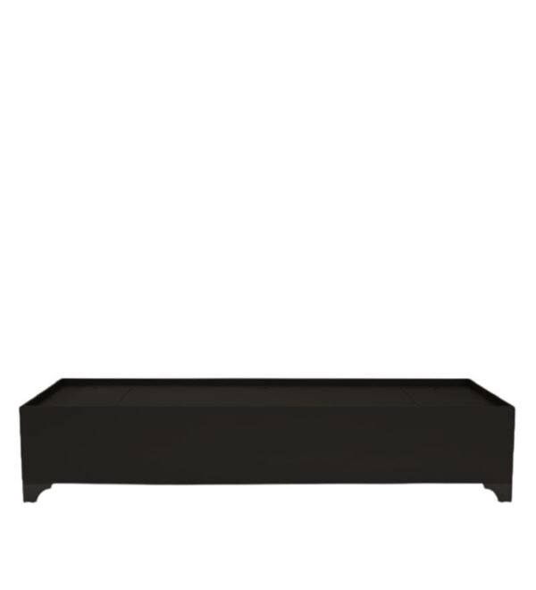 Kaze Single Bed With Box Storage In Wenge Finish