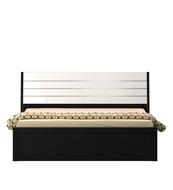 Kosmo Viva King Size Bed with Hydraulic Storage Natural Wenge Finish
