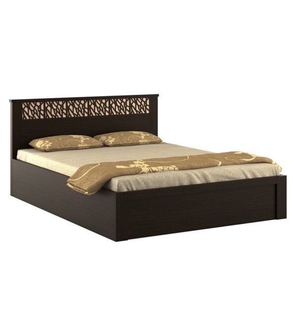Kosmo Weave Queen Size Bed with Box Storage in Vermount Finish