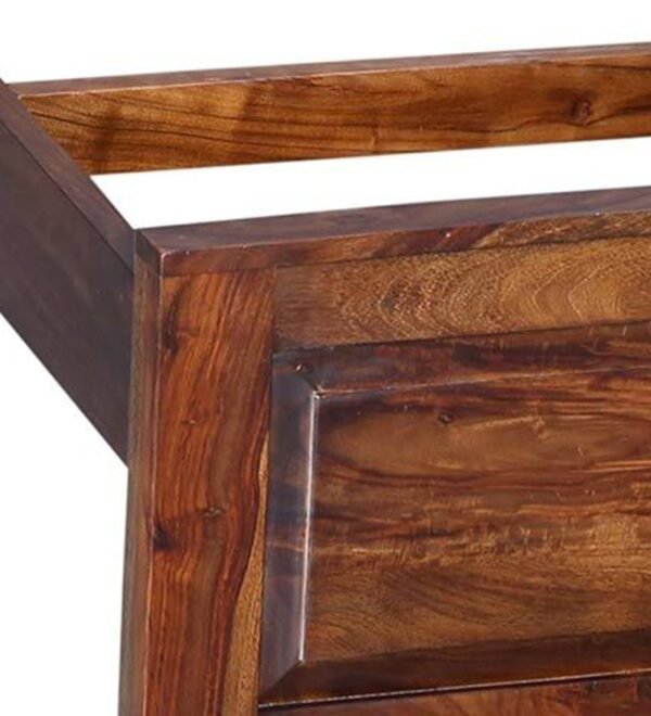 Kryss Solid Wood Single Bed In Provincial Teak Finish