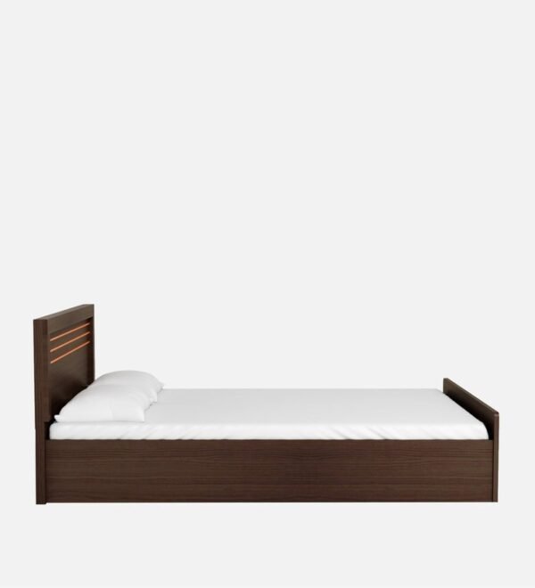 Kuruma Queen Size Bed With Storage In Wenge Finish