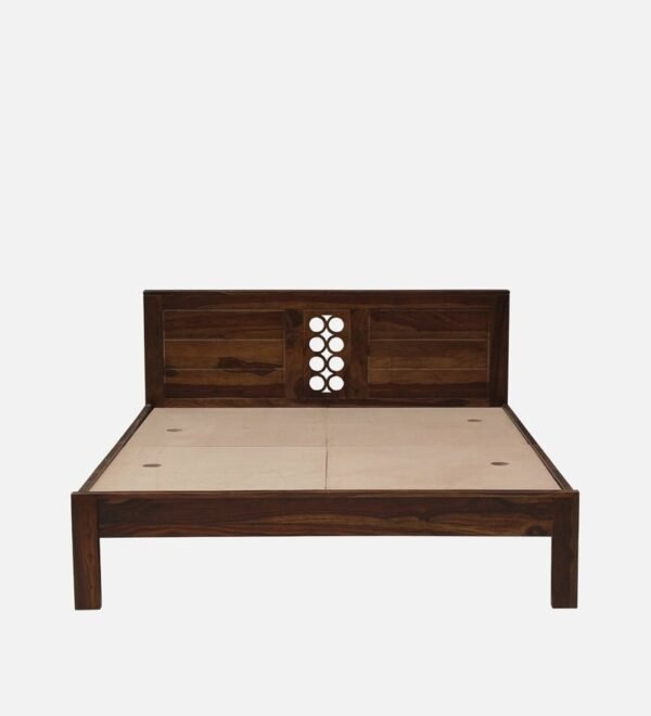 Lorenzo Solid Wood King Size Bed In Provincial Teak Finish