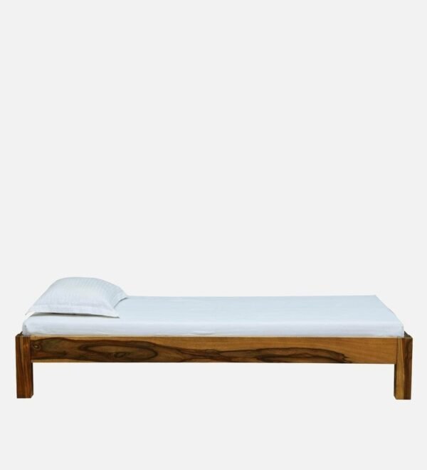 Savannah Solid Wood Single Bed In Rustic Teak Finish