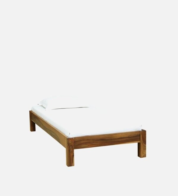 Savannah Solid Wood Single Bed In Rustic Teak Finish