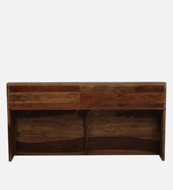 Ursula Solid Wood King Size Bed with Headboard & Box Storage in Rustic Teak Finish